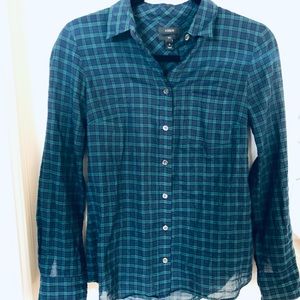J. Crew Long Sleeve Button Down Womens Size 0